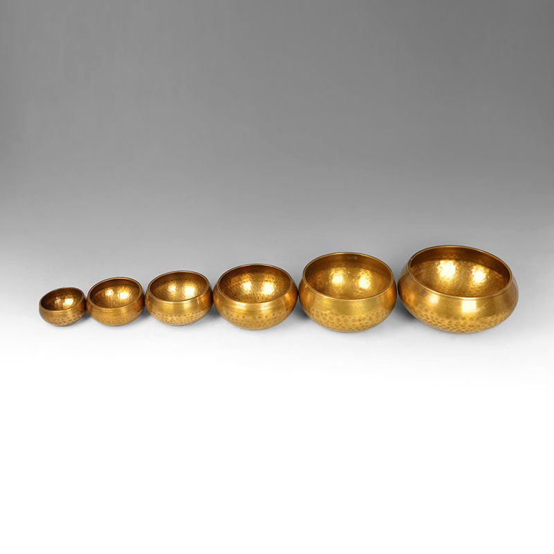 Golden Lotus Meditation Bowl