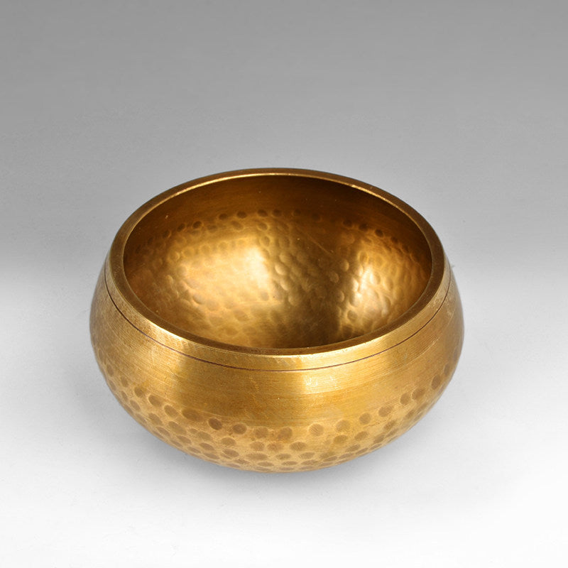 Golden Lotus Meditation Bowl