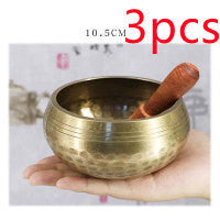 Golden Lotus Meditation Bowl