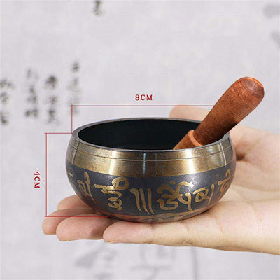 Golden Lotus Meditation Bowl