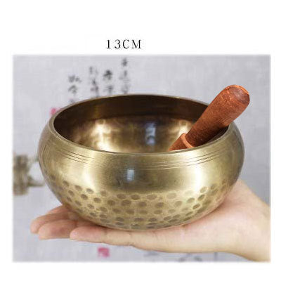 Golden Lotus Meditation Bowl