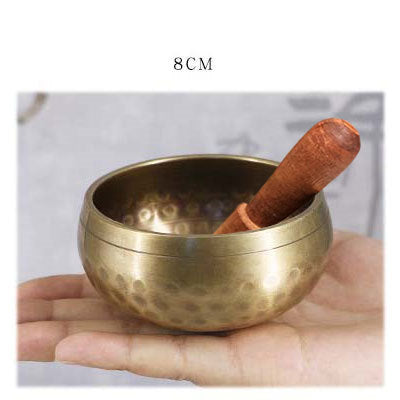 Golden Lotus Meditation Bowl