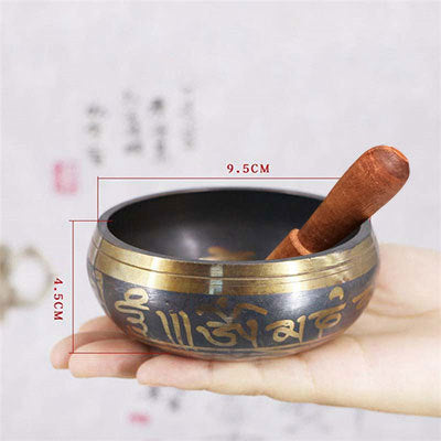 Golden Lotus Meditation Bowl