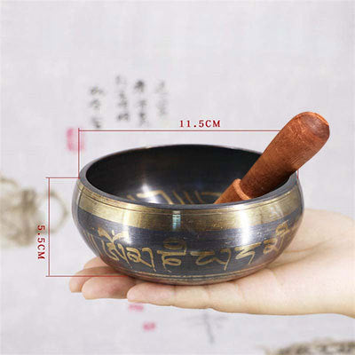 Golden Lotus Meditation Bowl