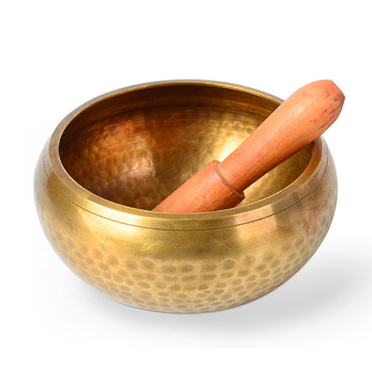 Golden Lotus Meditation Bowl