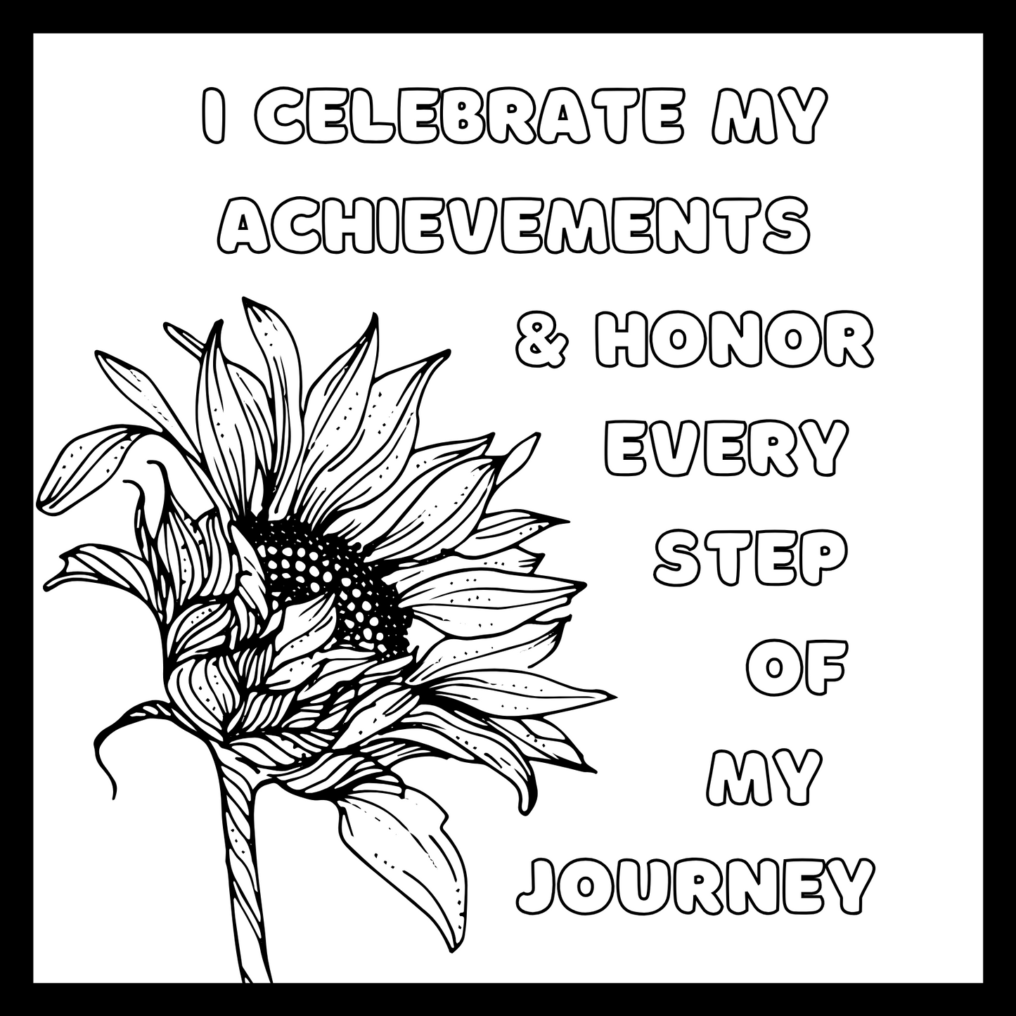 Affirmations Coloring Pages