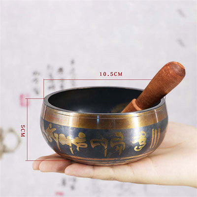 Golden Lotus Meditation Bowl