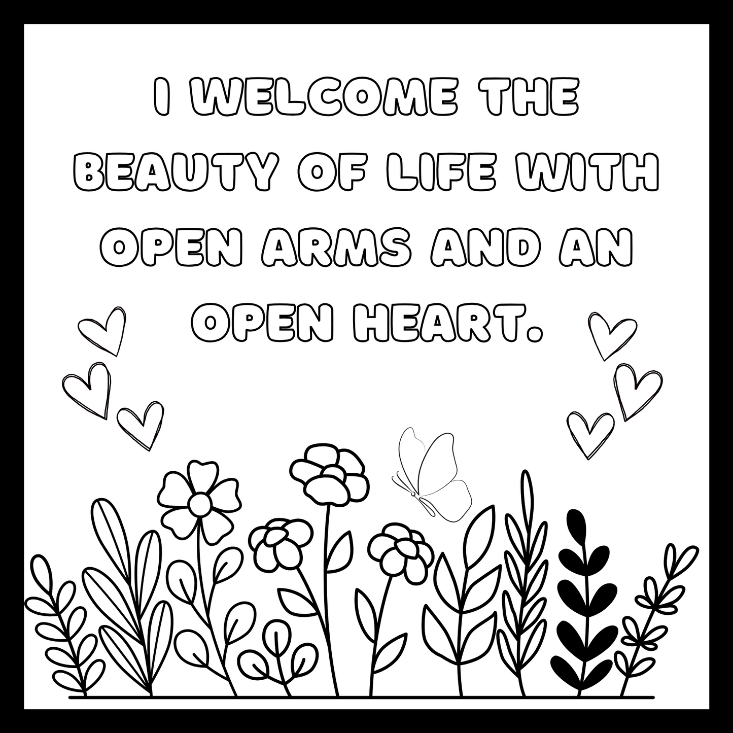 Affirmations Coloring Pages