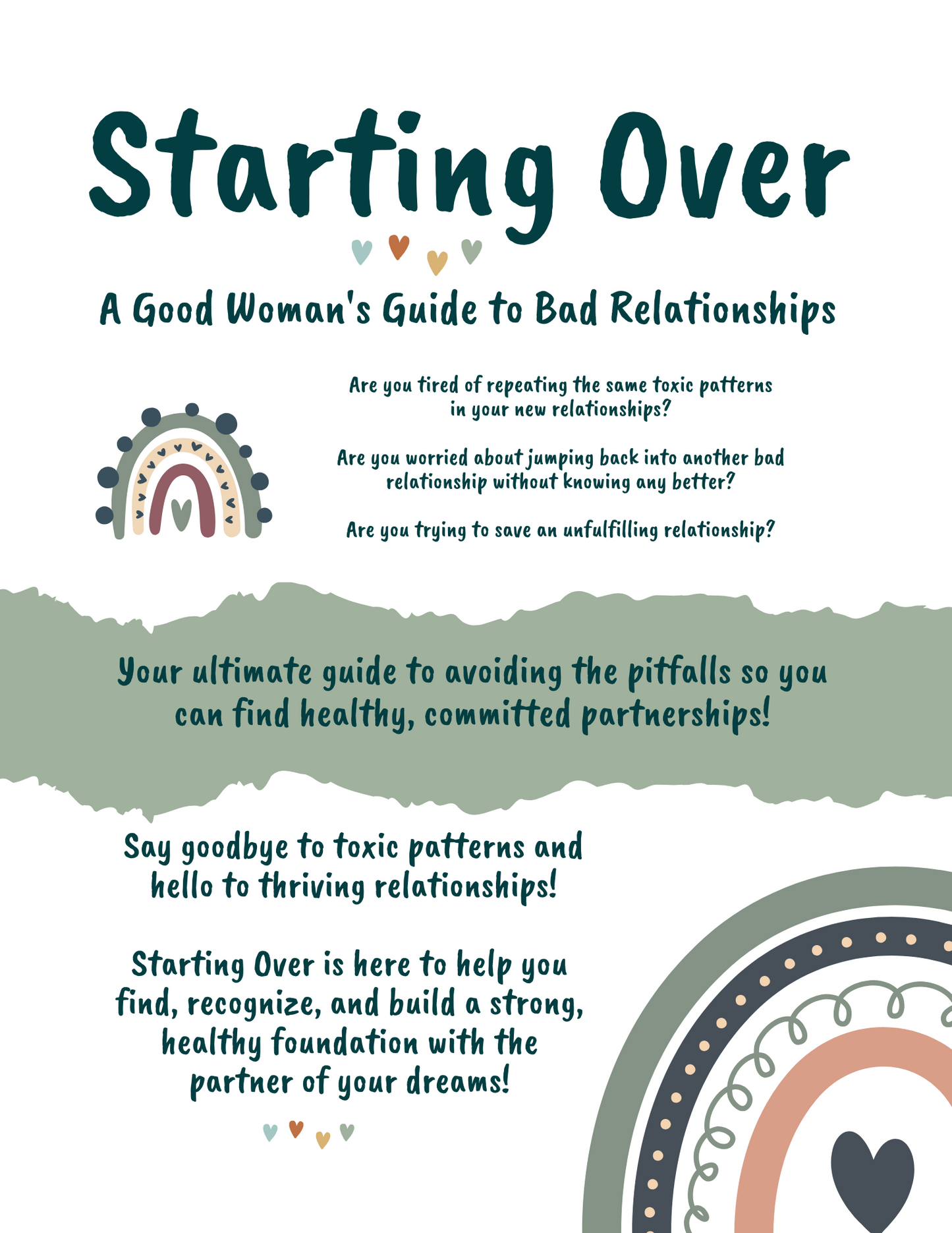 Starting Over: A 300-page Comprehensive Workbook for Healthy Relationships After Trauma