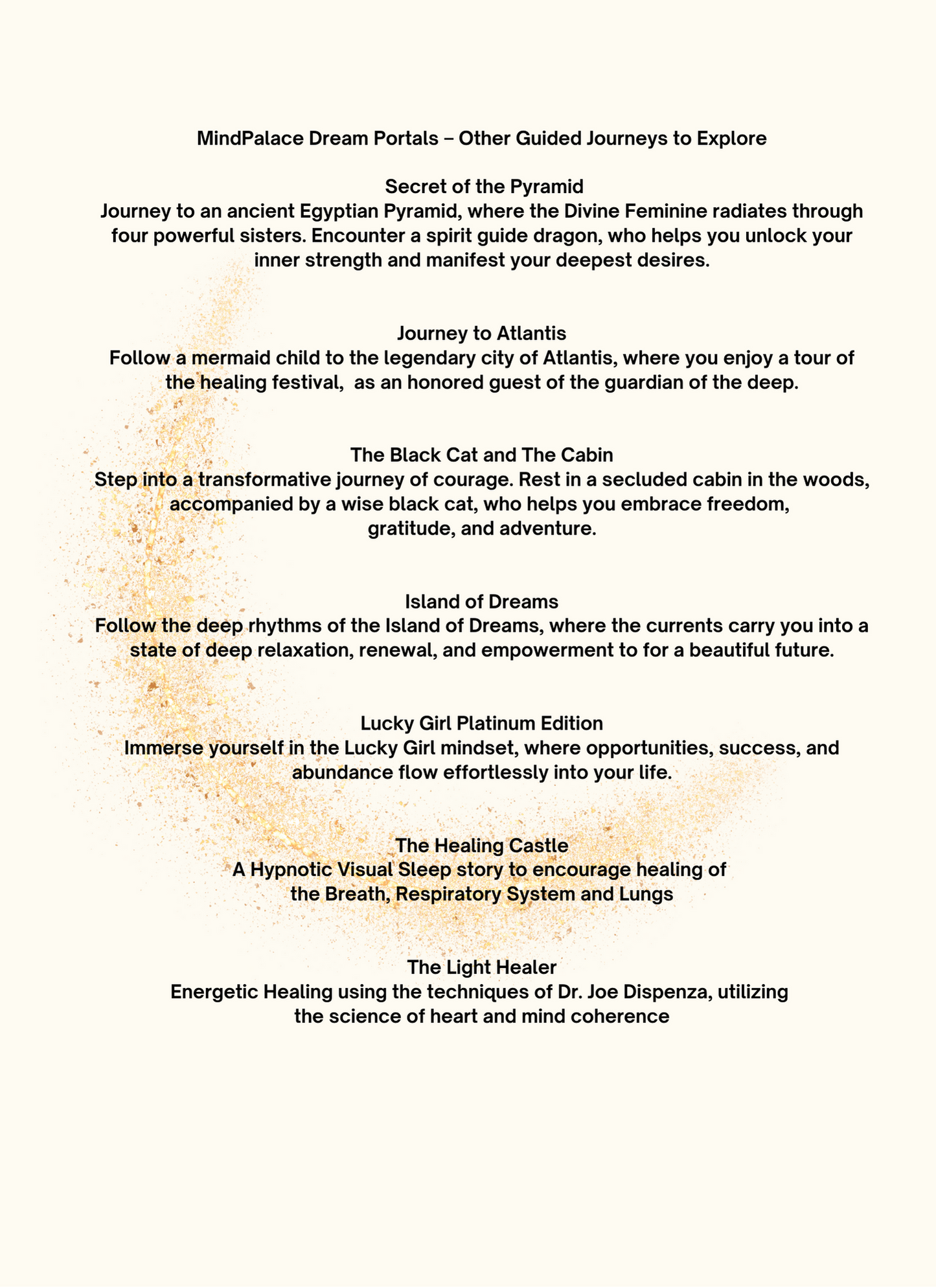 Dream Portals from MindPalace: Healing Castle